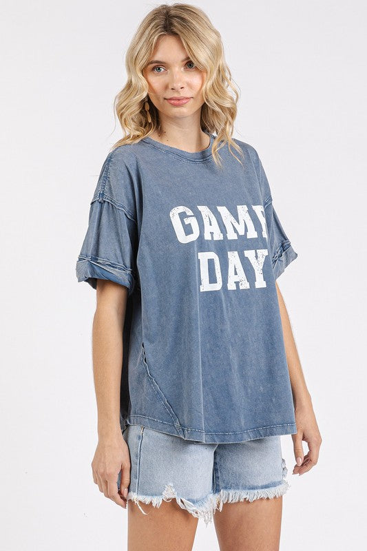 Women's GAME DAY round neck short sleeve t-shirt – sporty and casual fanwear