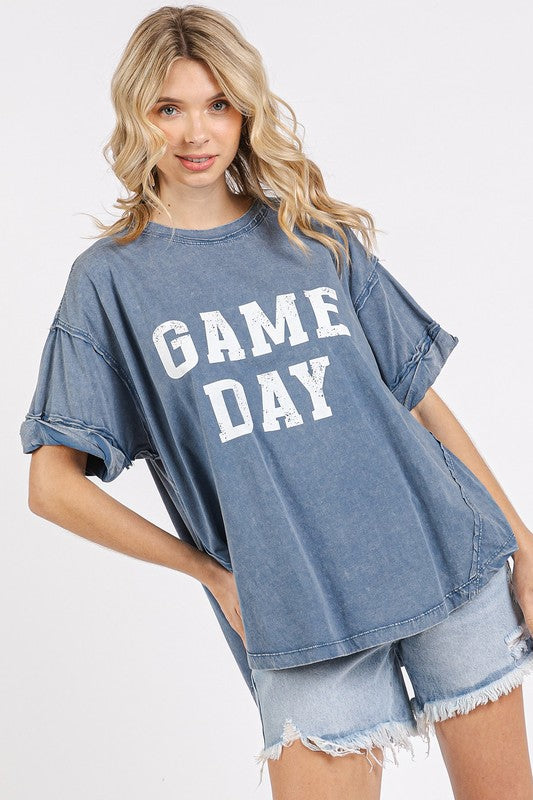 Women's GAME DAY round neck short sleeve t-shirt – sporty and casual fanwear