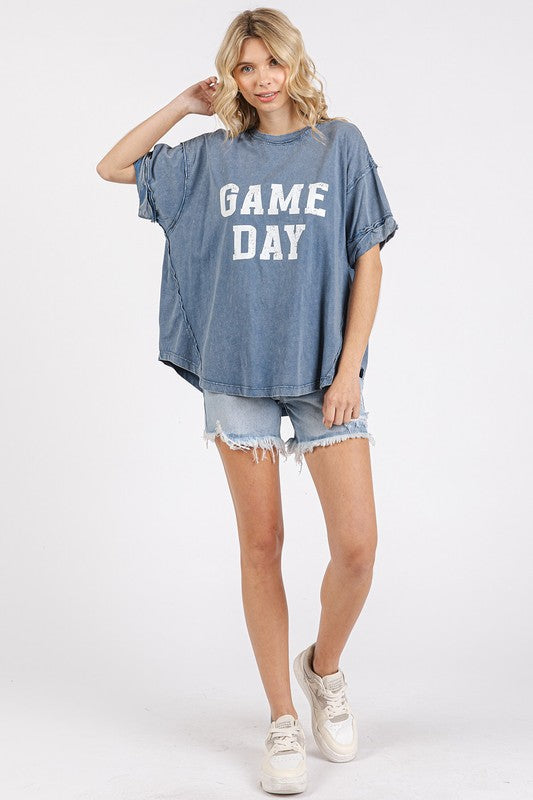 Women's GAME DAY round neck short sleeve t-shirt – sporty and casual fanwear