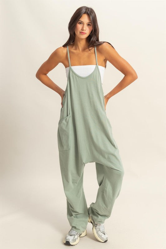 Relaxed fit mineral washed overalls with pockets, featuring a vintage-inspired look and comfortable style.